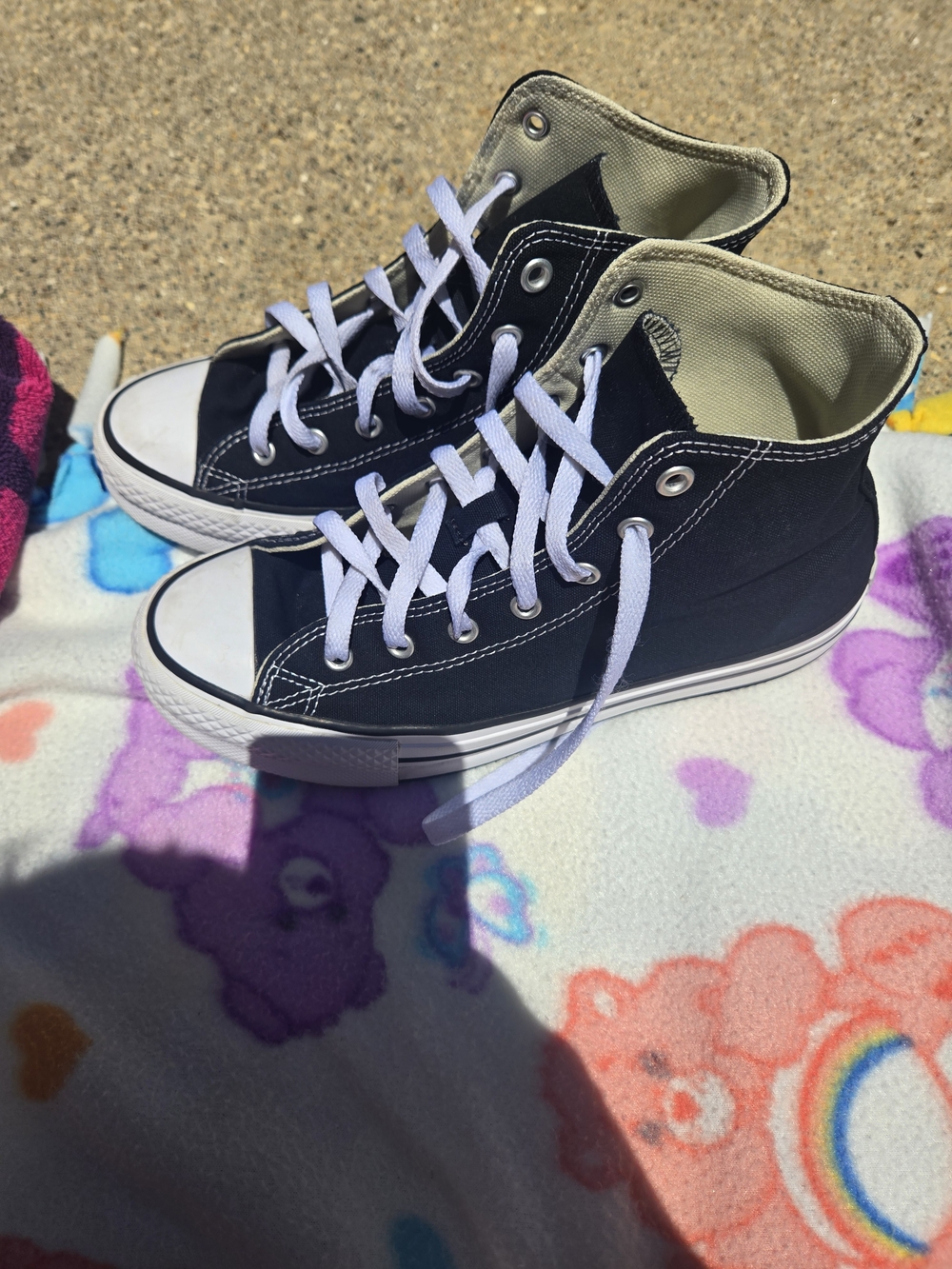 Converse Black High-Top Canvas Sneakers with White Laces